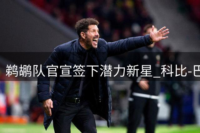 鹈鹕队官宣签下潜力新星 科比-巴夫金获一年短约
